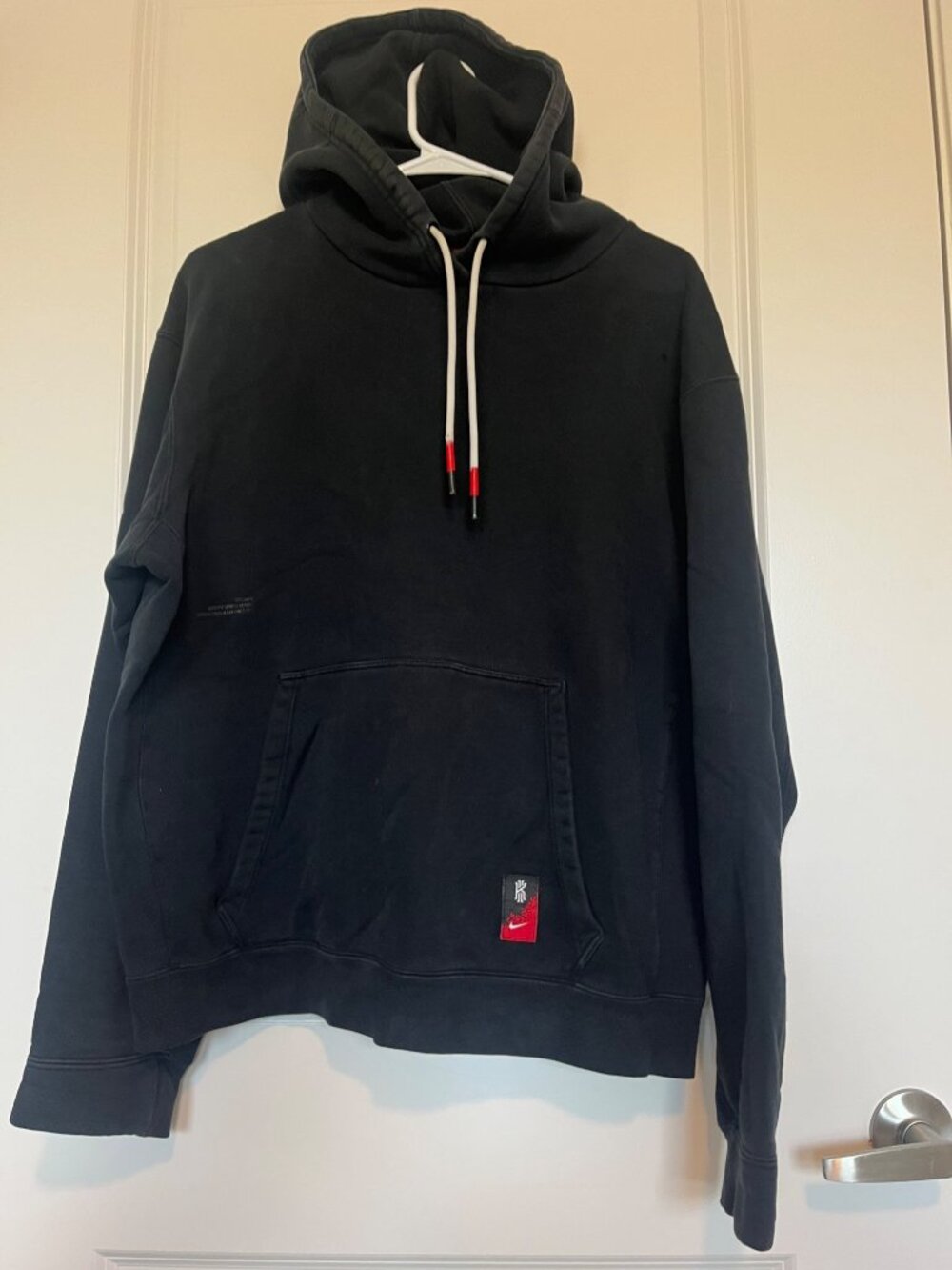 Nike Kyrie Irving Black Hoodie Mens M Cotton Blend